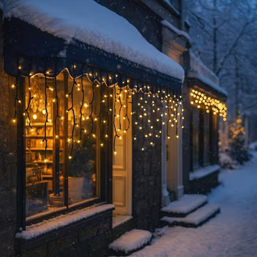 Premium Utbyggbar / Dimbar Istapp Julbelysning utomhus - Bredd från 3m upp till 45m