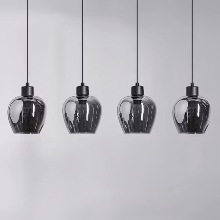 Taklampa 4-ljus med rökglas – Sanford