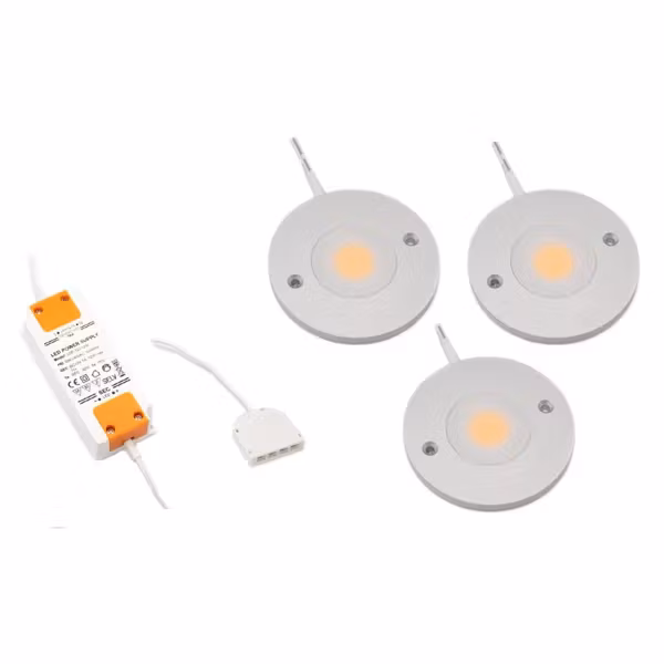LED skåpbelysning Kaya komplett set med 3 spotlights