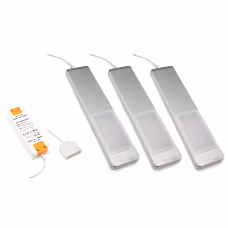 LED skåpbelysning LEX komplett set med 3 lampor