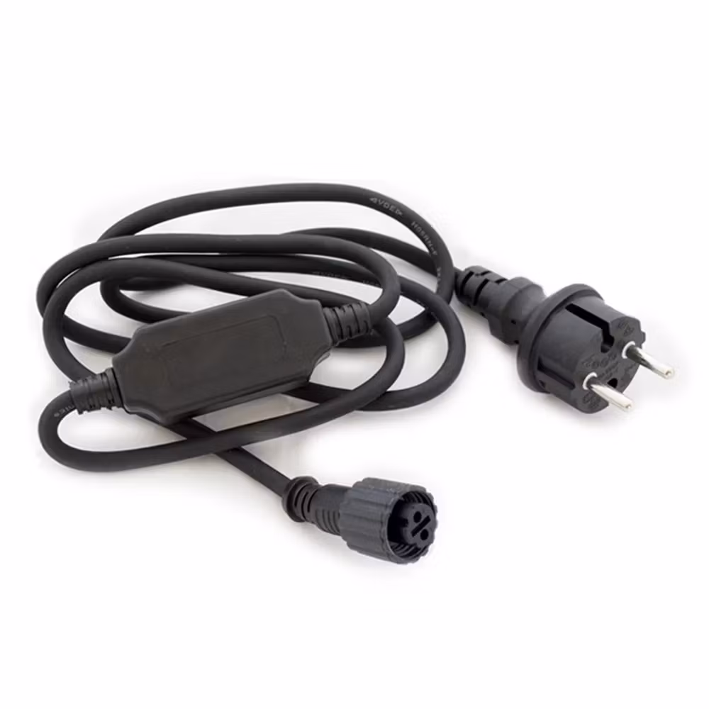 Anslutningskabel med EU kontakt Istapps belysning 1,5m