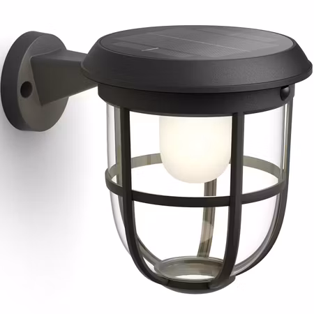 Philips Radii Vägglampa Solcell Ultra Efficient LED 250lm Svart