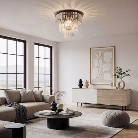 Lyxig taklampa med klart glas - Royce