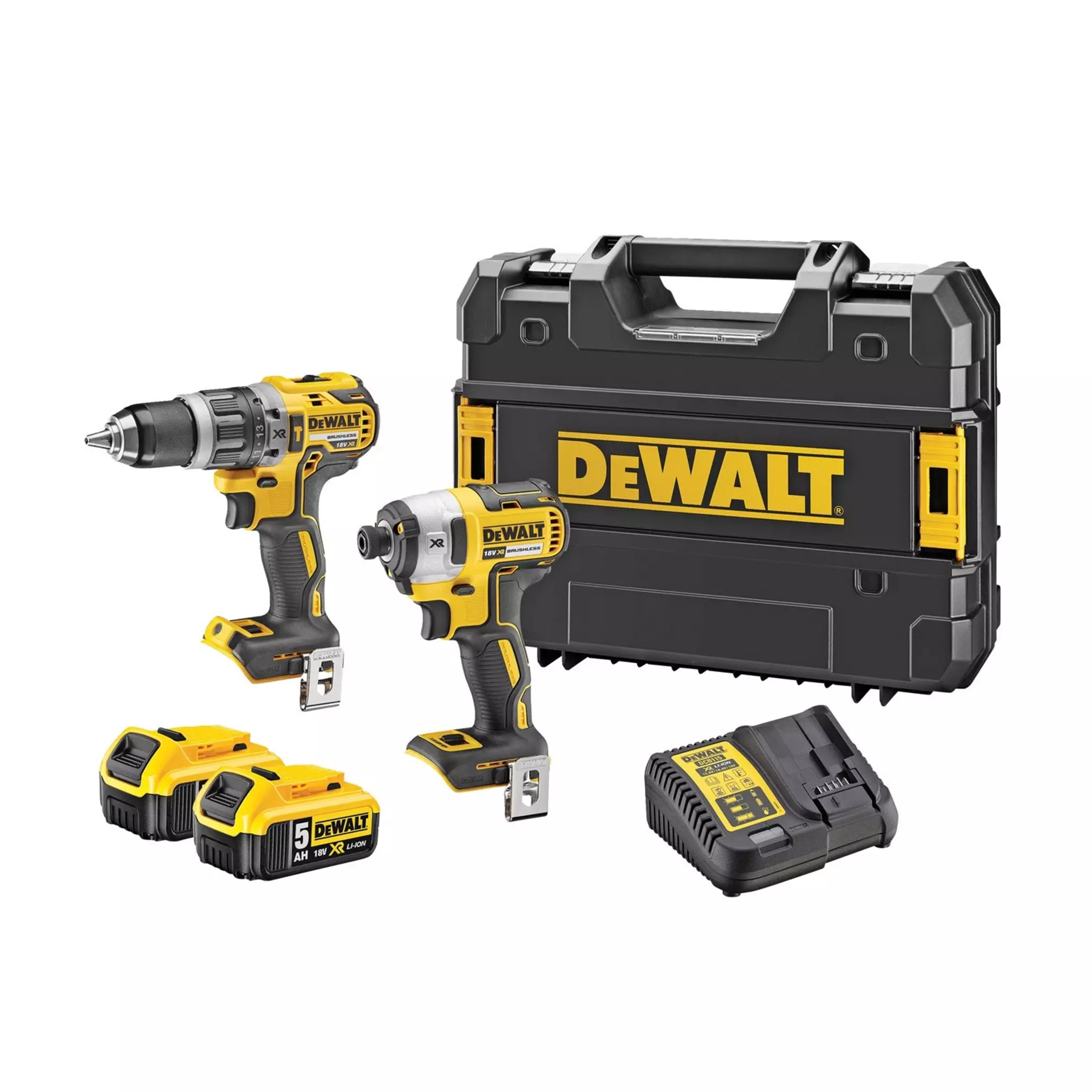 DeWALT DCK266P2T-QW 18V XR kombinationskit slagborrmaskin och slagskruvmejsel