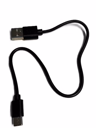 LY Sweden USB 2.0 - USB Type-C kabel 20 cm Svart för Solcellsbelysning