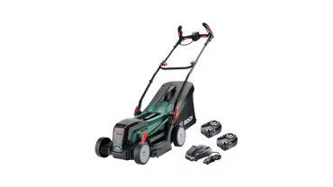Bosch UniversalRotak 37-550 Gräsklippare Sladdlös 36 V – med 2 batterier och laddare-