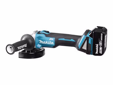 Makita DGA506RTJ – batteridriven vinkelslip 18 V LXT - 125 mm med 2 x 5,0 Ah batterier