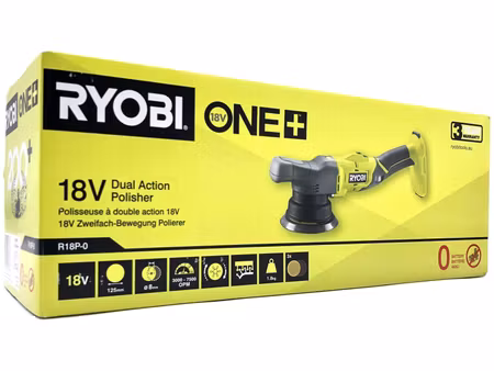 Ryobi R18P-0 ONE+ – batteridriven excentrisk polermaskin 18 V