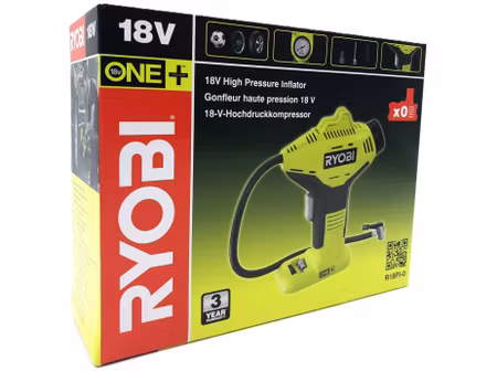 Ryobi R18PI-0 ONE+ – batteridriven minikompressor 18 V -150 PSI / 10.3 bar