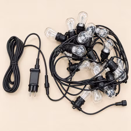 LY Sweden Smart WiFi Ljusslinga utomhus 10m med 20 st RGB E27-lampor - Styrs via Tuya