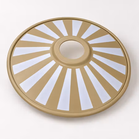LY Sweden Lampskärm Aluminium Beige Radial – 185 mm