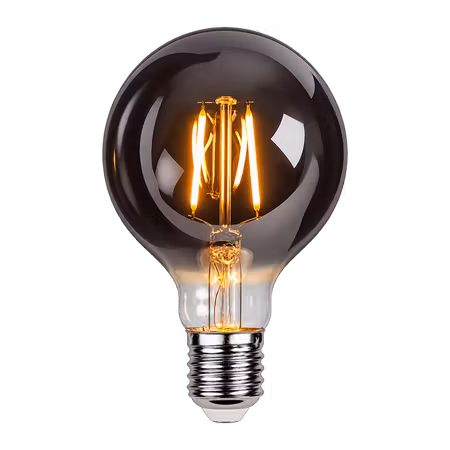 LY Sweden G80 LED-lampa 1W E27 2200K – Rökfärgat glas
