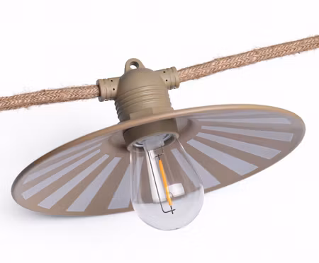 LY Sweden Lampskärm Aluminium Beige Radial – 185 mm