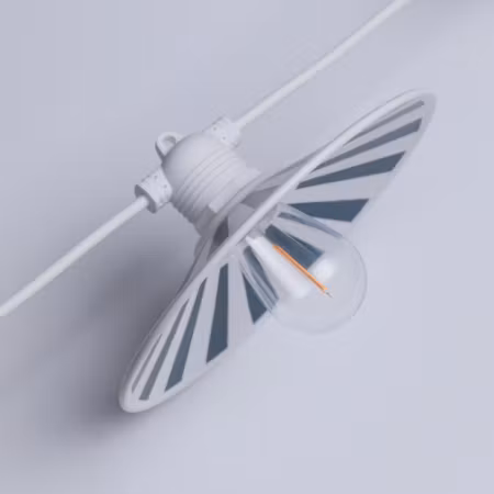 LY Sweden Lampskärm Aluminium Marine Blue Radial – 185 mm