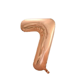 Folieballong Nr 7 Rose Gold 86 Cm