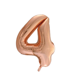 Folieballong Nr 4 Rose Gold 86 Cm