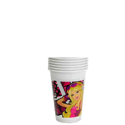 Barbie Hello Gorgeous - Plastmuggar 10st, 200ml