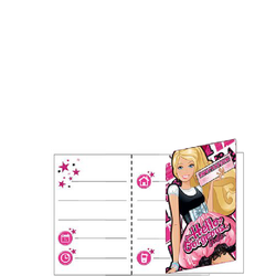 Barbie Hello Gorgeous - Inbjudningskort