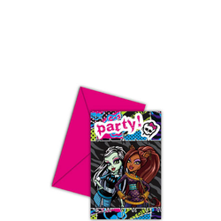 Monster High Inbjudningskort