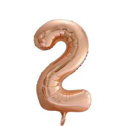 Folieballong Nr 2 Rose Gold 86 Cm