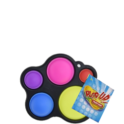 Plop Up! Fidget Toy Simple Dimple 5 Bubblor Svart