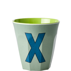 RICE Mugg Medium Bokstav X, Grön