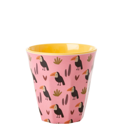 RICE Mugg Small Toucan Bird, Pink