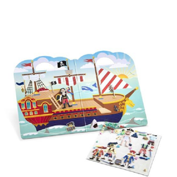 Melissa & Doug Återanvändbara tjocka stickers Pirater