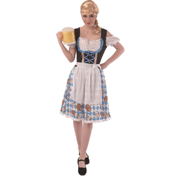 Oktoberfest Klänning Blå Maskeraddräkt