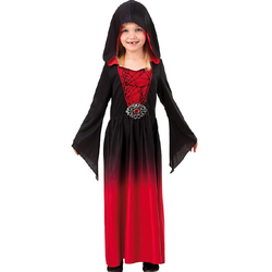 Röd och Svart Halloweenklänning Barn