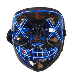 El Wire Purge LED Mask Blå