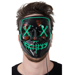 El Wire Purge LED Mask Grön