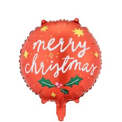 Folieballong Merry Christmas rund
