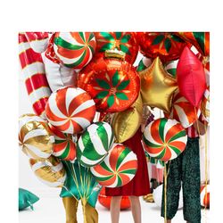 Folieballong Merry Christmas rund