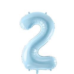 Folieballong Nr 2 Satin blue 86 Cm