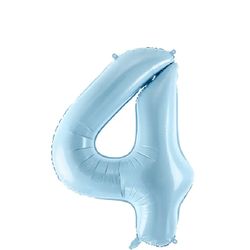 Folieballong Nr 4 Satin Blue 86 Cm
