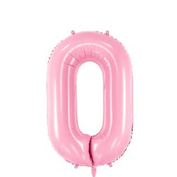 Folieballong Nr 0 Rosa 86 Cm
