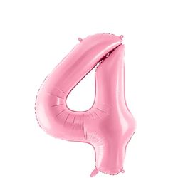 Folieballong Nr 4 Rosa 86 Cm