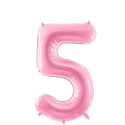 Folieballong Nr 5 Satin Pink 86 Cm