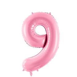 Folieballong Nr 9 Satin Pink 86 Cm