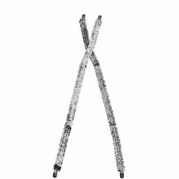 Hängslen med Paljetter Silver