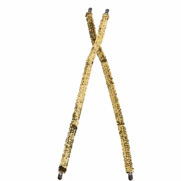 Hängslen med Paljetter Guld