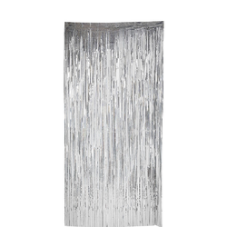 Dörrdraperi Holografiskt Silver