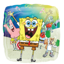 Folieballong Svampbob Fyrkant