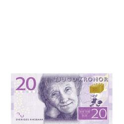 Servett 20-kronorssedlar
