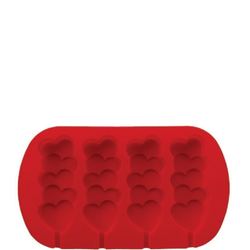 Wilton Stacked Hearts Silikonform – Hjärtmotiv för bakverk på pinne (4 st)