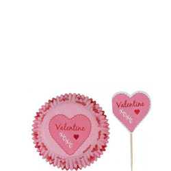 Wilton Heartly Valentine, muffinsformar Combo, 24 st