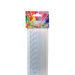 Papperssugrör, 24pack Mix Blå