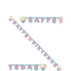 Happy Birthday Banderoll Sjöjungfru