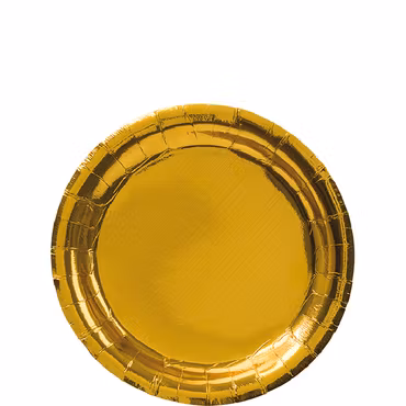 Papperstallrikar Guld, 8st